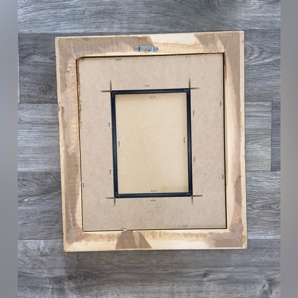 VINTAGE Gold wood framed ART print Fred Morgan “OVER THE GARDEN WALL” pears soap - Picture 2 of 11